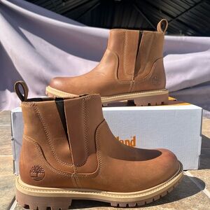 Timberland Women Tan Leather Boots